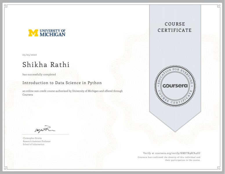 Introduction to Data Science in Python